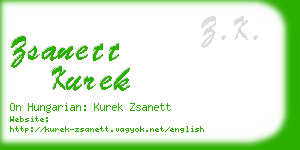 zsanett kurek business card